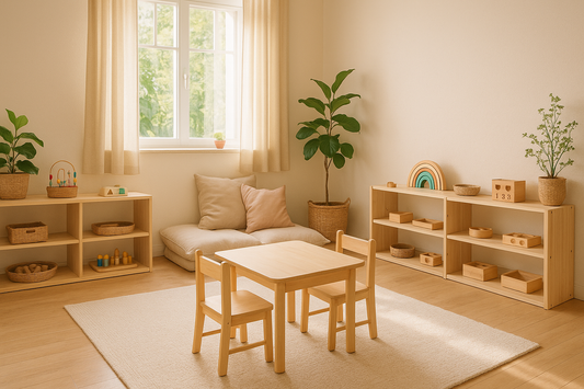 Habitación infantil de inspiración Montessori