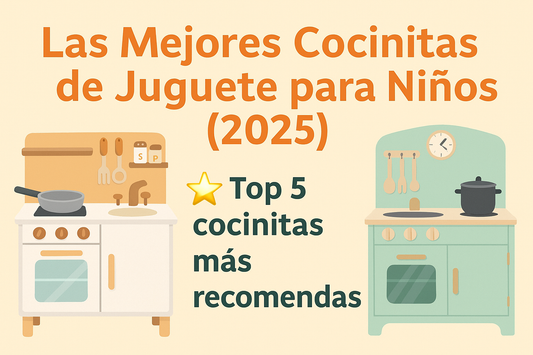 Imagen destacada de guía 2025: Las mejores cocinitas de juguete de madera para niños, comparativa top 5 modelos recomendados en España.
