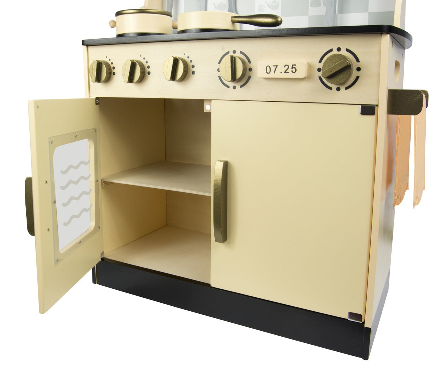 Cocina Madera Infantil De Juguete color Crema