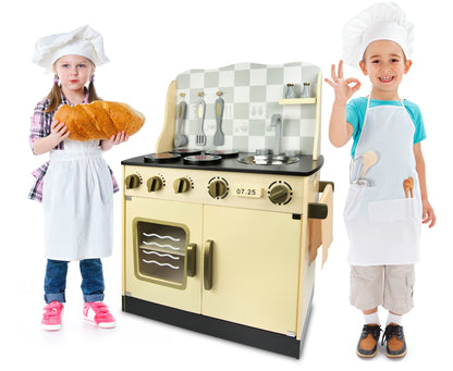 Cocina Madera Infantil De Juguete color Crema