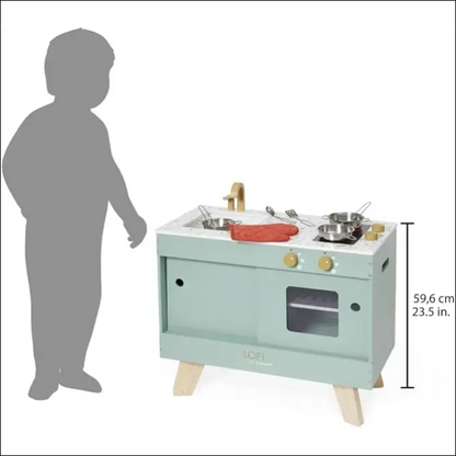 Cocina de Madera Loft Janod J06556 para pequeños chefs creativos - JUGUETE