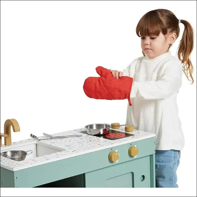 Cocina de Madera Loft Janod J06556 para pequeños chefs creativos - JUGUETE