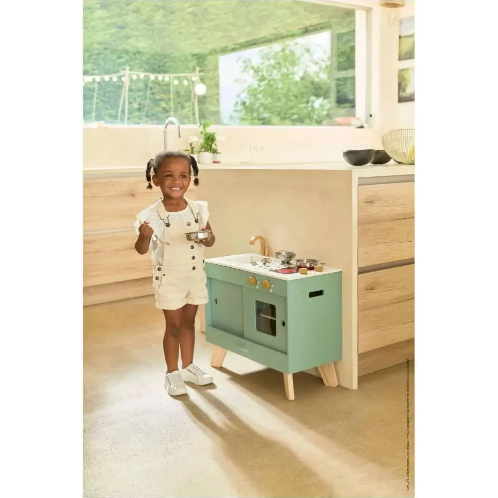 Cocina de Madera Loft Janod J06556 para pequeños chefs creativos - JUGUETE