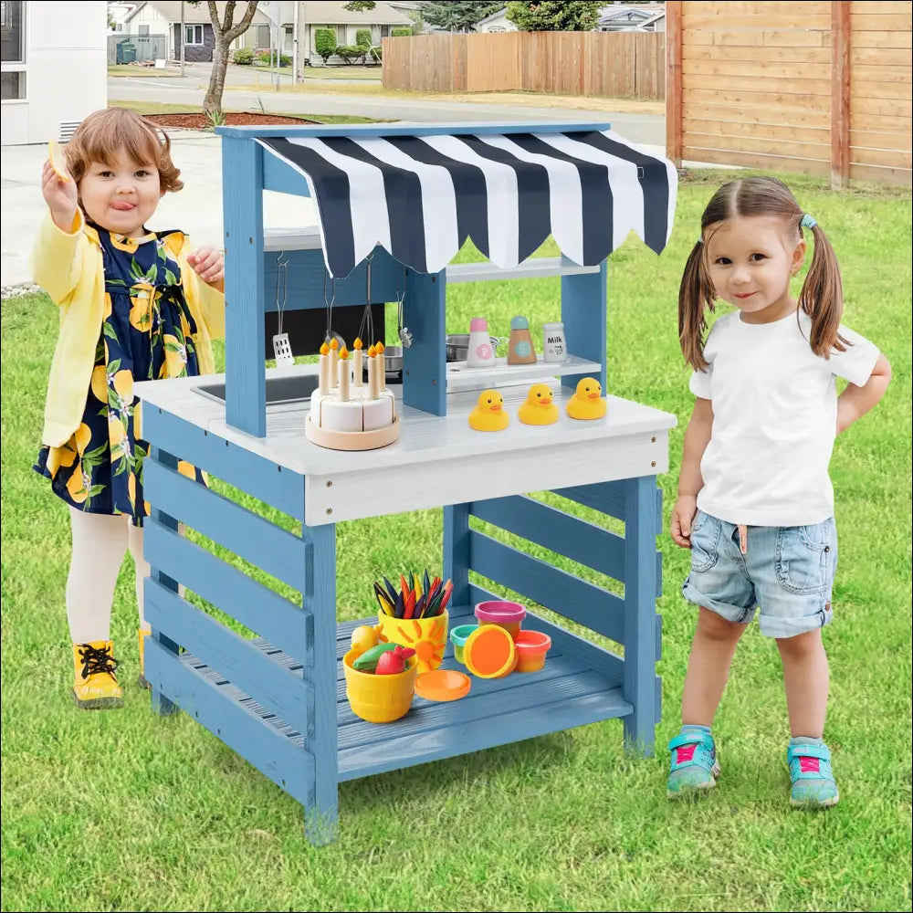 Cocina Juguete de Madera 2 en 1 para pequeños chefs creativos - Juguete