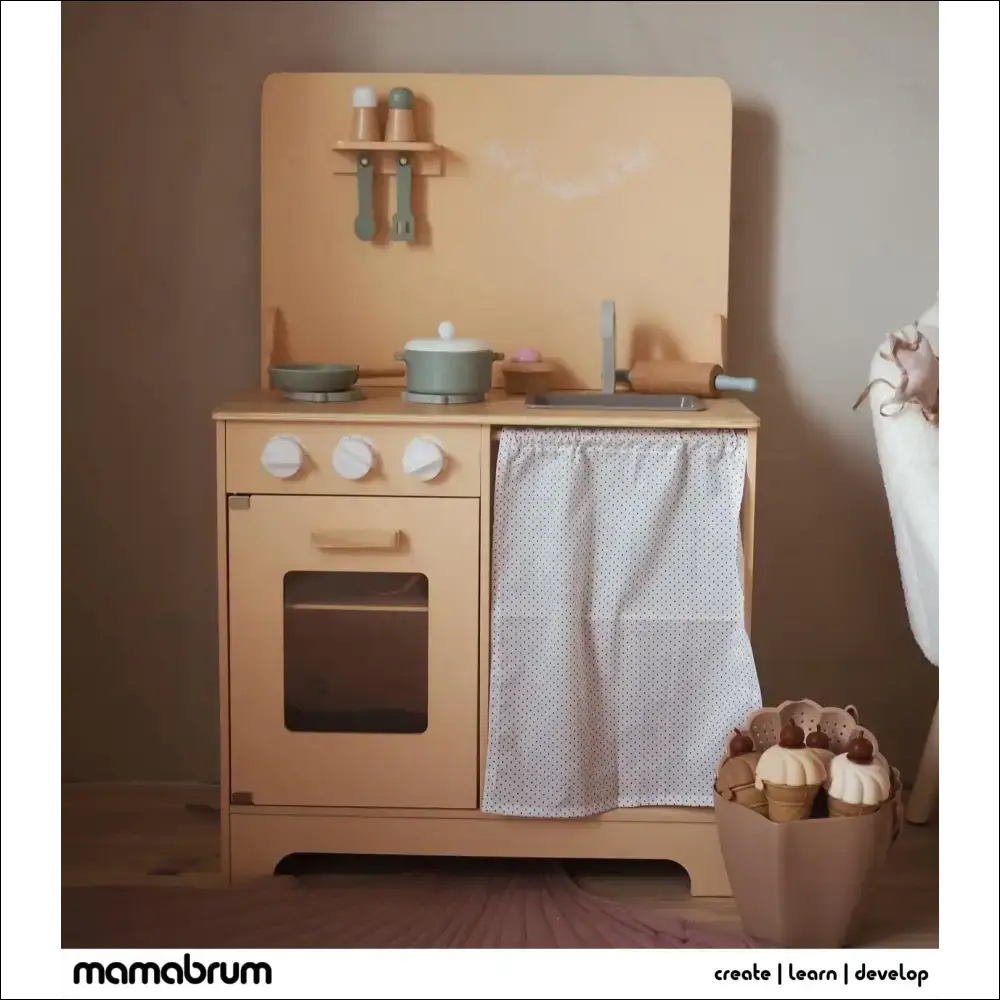 Cocina Mamabrum Natural para pequeños chefs en nuestra colección de juguetes - Juguete