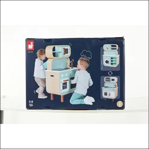 Cocinita de Madera de Doble Cara para Desarrollar Creatividad Infantil - Juguete