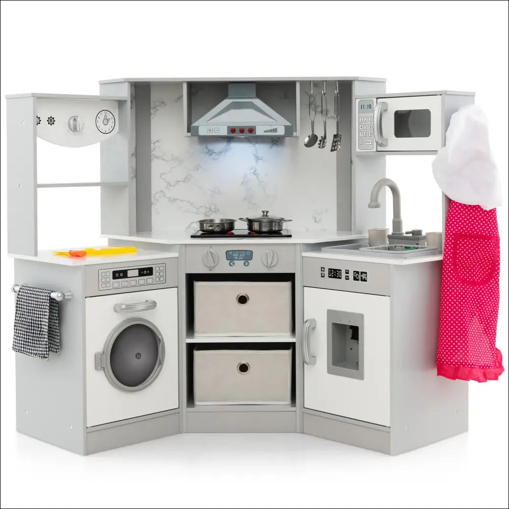 Cocinita Infantil COSTWAY con Sistema de Circulación de Agua Innovador - Juguete