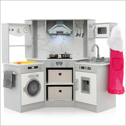 Cocinita Infantil COSTWAY con Sistema de Circulación de Agua Innovador - Juguete