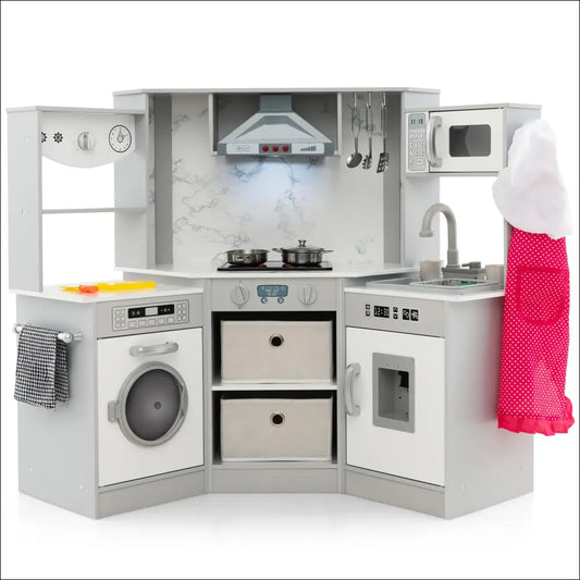 Cocinita Infantil COSTWAY con Sistema de Circulación de Agua Innovador - Juguete