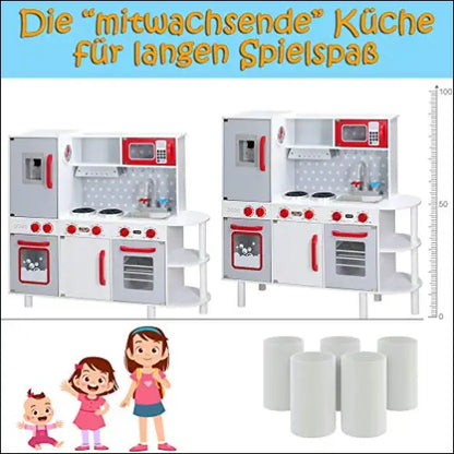 Cocinita Junior Chef de Spielwerk con módulos de cocina, electrodomésticos y accesorios