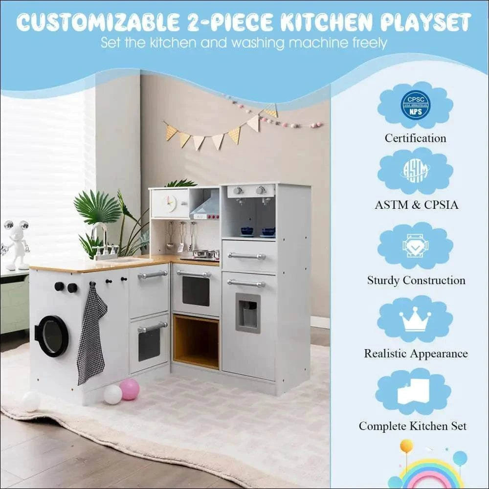 Cocinita Mágica HOMASIS: set de cocina infantil personalizable con luz y sonido