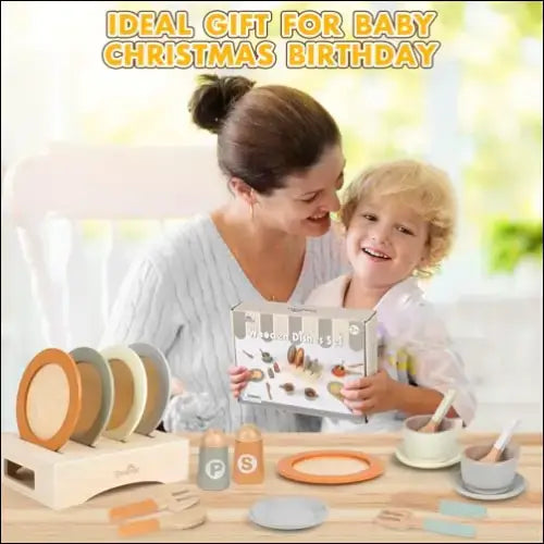 Cocinitas de madera Dreamon Neutros con 27 accesorios encantadores - Juguete