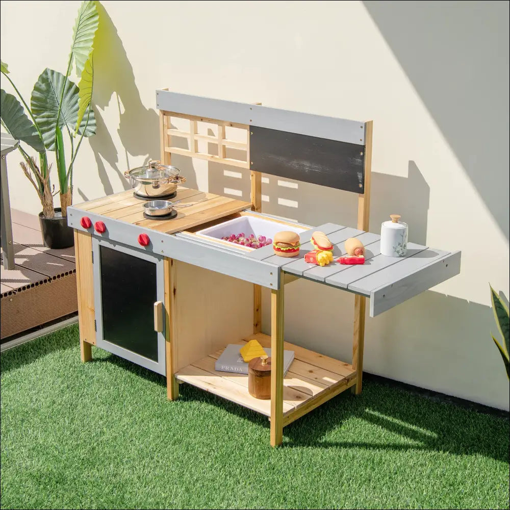 Cocinitas de Madera para Aire Libre Diversión Educativa para Niños - Juguete