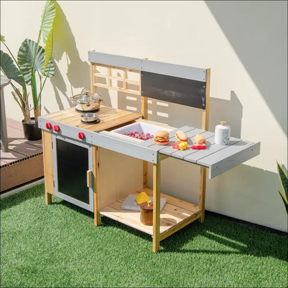 Cocinitas de Madera para Aire Libre Diversión Educativa para Niños - Juguete