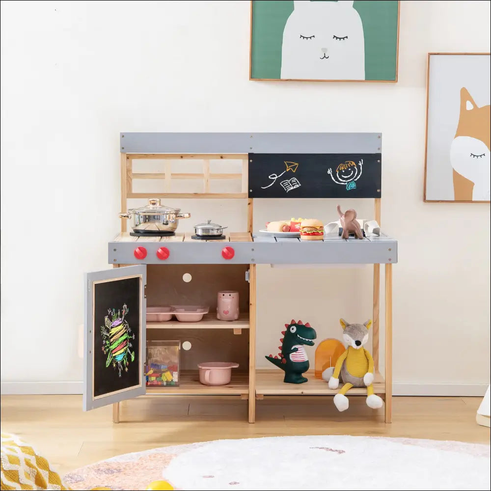 Cocinitas de Madera para Aire Libre Diversión Educativa para Niños - Juguete