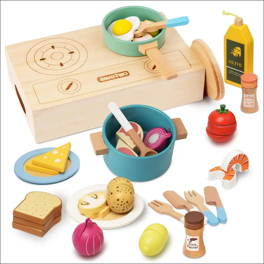 Cocinitas de madera Smartwo para juegos imaginativos y creativos - Juguete