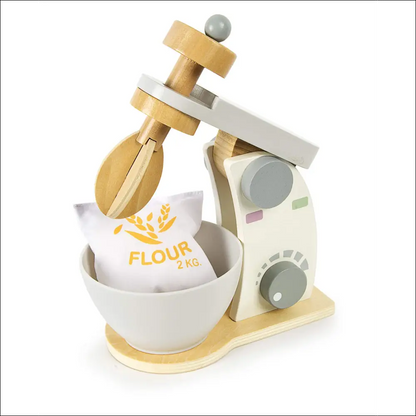 Juego de Cocina Infantil Leomark Gris con Madera Cafetera y Licuadora - Juguete