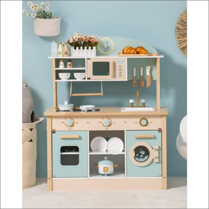 Robotime Divertido Robot Sonoro para Niños Pequeños en Cocinitas de Madera - Juguete