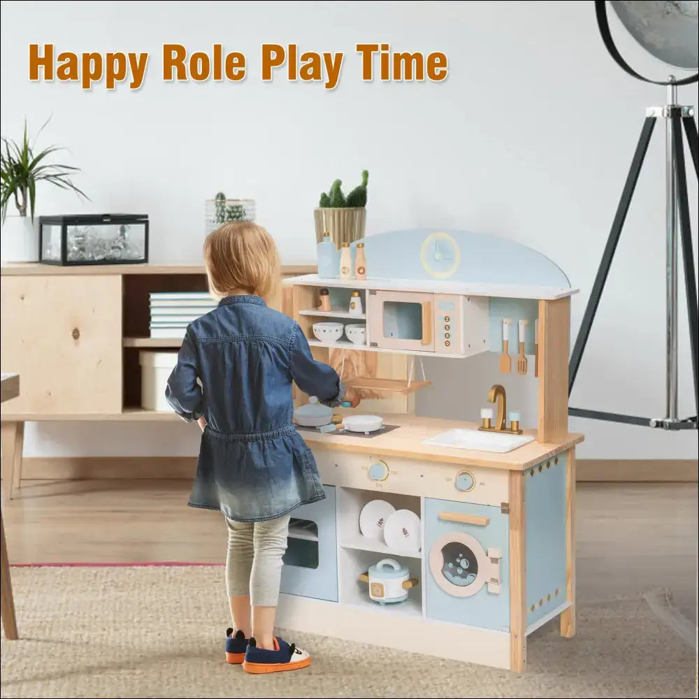 Robotime Divertido Robot Sonoro para Niños Pequeños en Cocinitas de Madera - Juguete