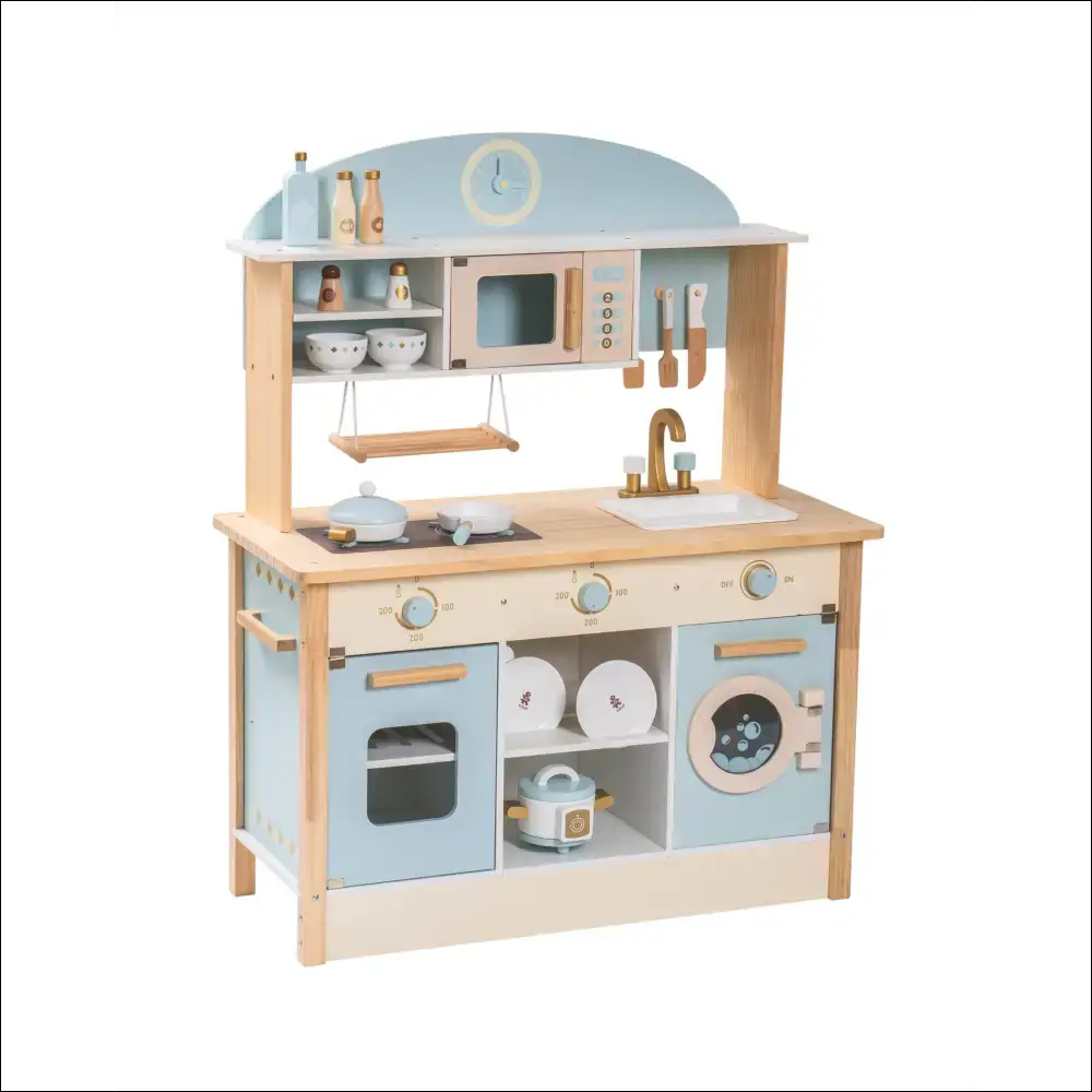 Robotime Divertido Robot Sonoro para Niños Pequeños en Cocinitas de Madera - Juguete