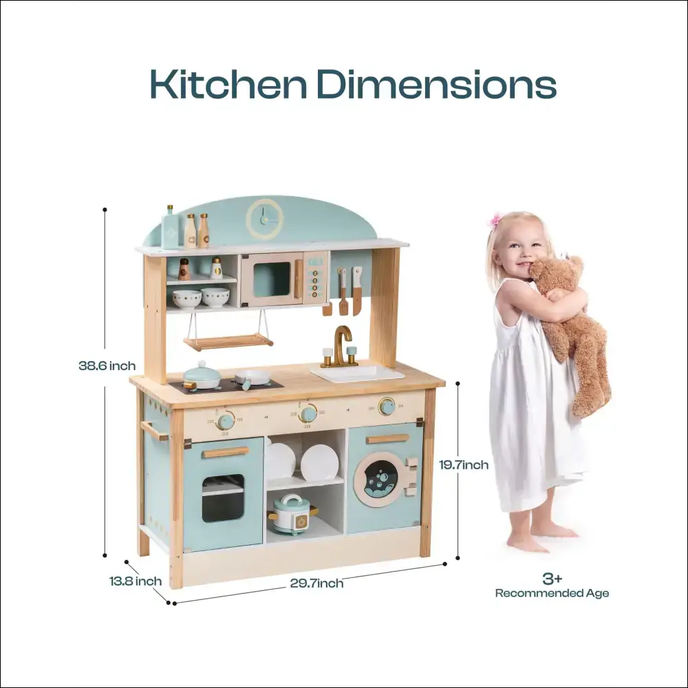Robotime Divertido Robot Sonoro para Niños Pequeños en Cocinitas de Madera - Juguete